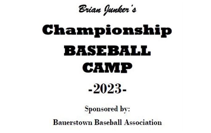 Brian Junker’s Championship Baseball Camp - June 19-23